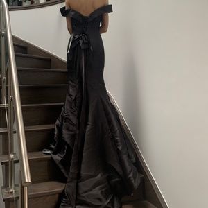 Black mermaid style gown